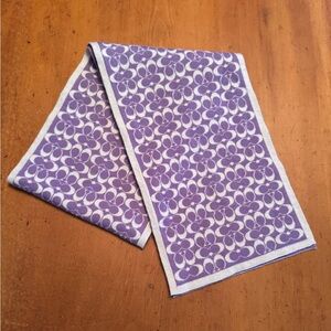 Coach Signature Lavender Merino Scarf